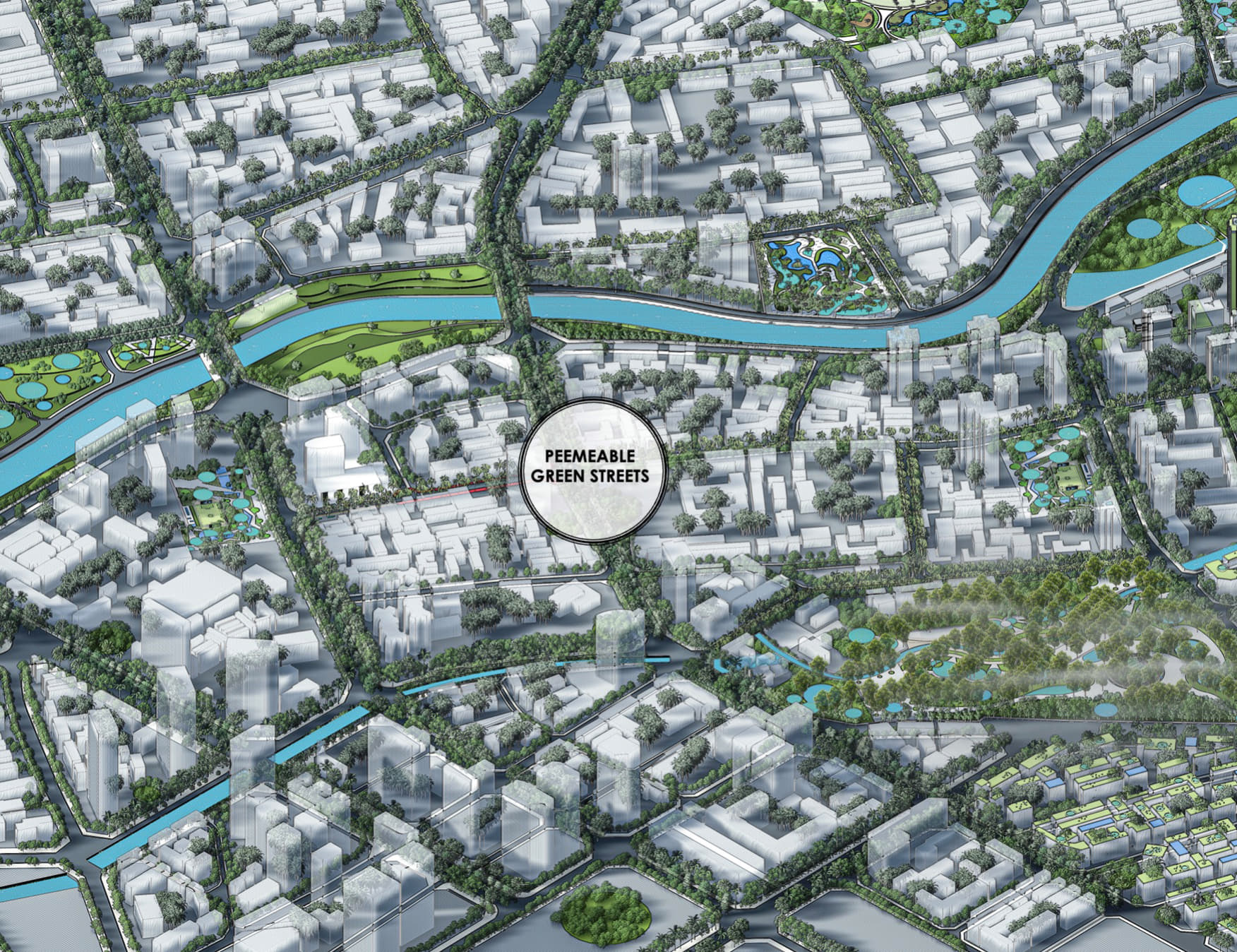 Permeable Green Streets And Roads