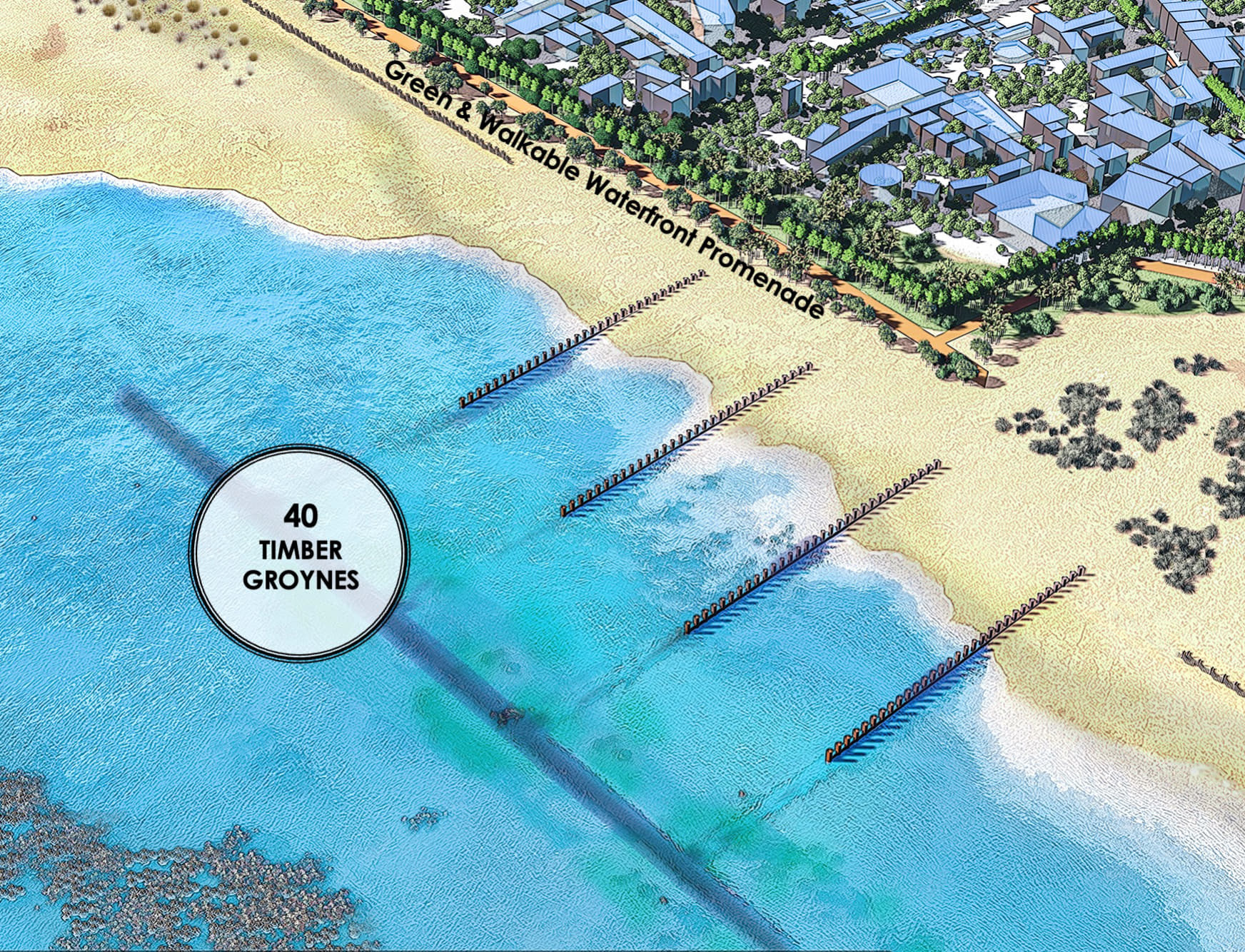 Natural Timber Groyne